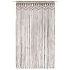 vidaXL Macrame Curtain Taupe 55.1x94.5" Cotton