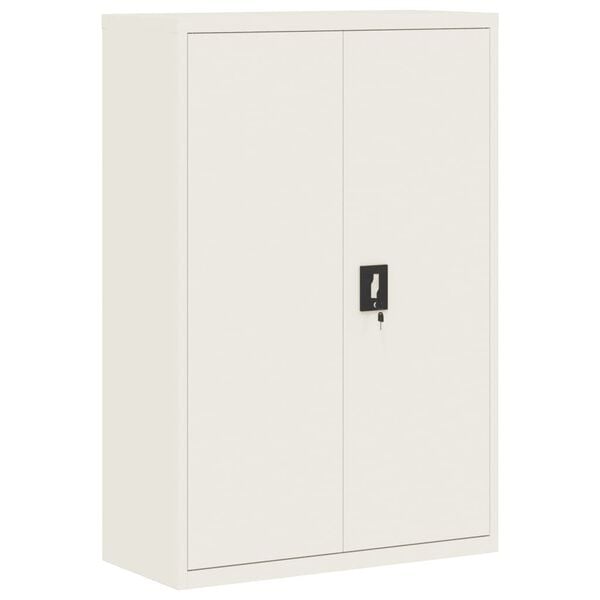 vidaXL File Cabinet White Powder-coated steel Large File Cabinet