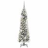 vidaXL Artificial Christmas Tree with 150 LEDs White 59.06 in