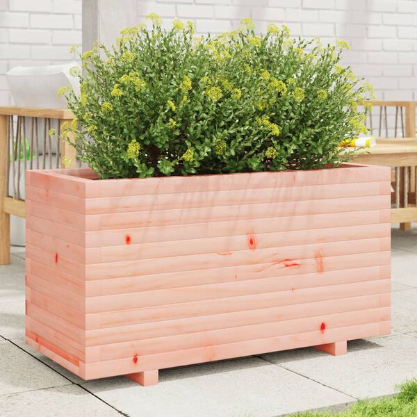 vidaXL Garden Planter Douglas Wood Natural Solid Douglas Wood Large