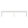 vidaXL 2-Seater Patio Bench White 80.1x17.3x17.7" Solid Wood Pine