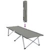 vidaXL Folding Camping Bed Folding 2 pcs Grey 194 x 62.5 x 42.5 cm
