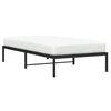 vidaXL Metal Bed Frame without Mattress Black 39.4"x74.8"