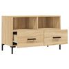 vidaXL TV Cabinet Sonoma oak Engineered wood, iron TV Cabinet