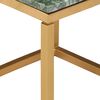 vidaXL Coffee Table Green Real Stone with Marble Finish Small Durable