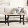 vidaXL Coffee Table Leg Black Powder-coated steel 31.5x15.7x16.9 in