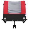 vidaXL Bike Trailer Black and Red 99.2 lb Iron