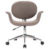 vidaXL Dining Chair Taupe 90% cotton, 10% polyester, plywood, metal