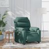 vidaXL Electric Massage Recliner Chair Dark Green Fabric Medium