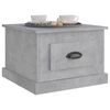 vidaXL Coffee Table Concrete Grey Engineered Wood 19.7x19.7x13.8 in