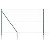 vidaXL Fence Post Green 164.04 x 5.25 ft (1.97 in mesh) Steel and PVC