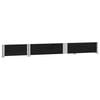 vidaXL Pallet Collar Black 59.1x19.7" Solid Wood Pine