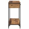 vidaXL Console Table Old Wood 29.53 x 13.58 x 29.53 in Engineered Wood
