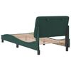 vidaXL Bed Frame Dark Green