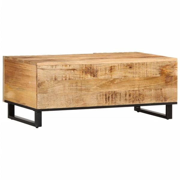 vidaXL Coffee Table Brown Solid Mango Wood Medium Coffee Table