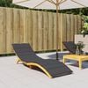 vidaXL Sun Lounger Cushion Melange Anthracite 100% Polyester Large