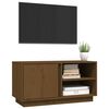 vidaXL TV Cabinet Honey Brown Solid Pine Wood Compact TV Cabinet