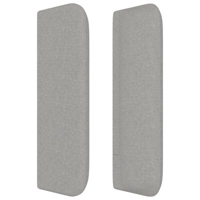 vidaXL Headboard with Ears Light Gray 40.6"x6.3"x30.7"/34.6" Fabric