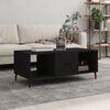 vidaXL Coffee Table Black 40.2x19.7x15.7" Engineered Wood