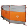 vidaXL Camping Windbreak Grey and Orange 200.8x60.2" Waterproof