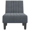 vidaXL Chaise Lounge Dark Grey Velvet (100% polyester), Plywood One Size