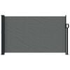 vidaXL Retractable Side Awning Anthracite 100% polyester with PU coating