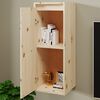 vidaXL Wall Cabinet Set of 2 Natural wood Solid pine wood