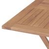 vidaXL Garden Dining Set Brown Solid Teak Wood Medium Foldable