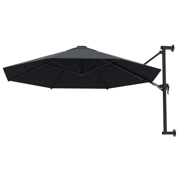 vidaXL Garden Umbrella Anthracite Polyester, Metal Large Tiltable