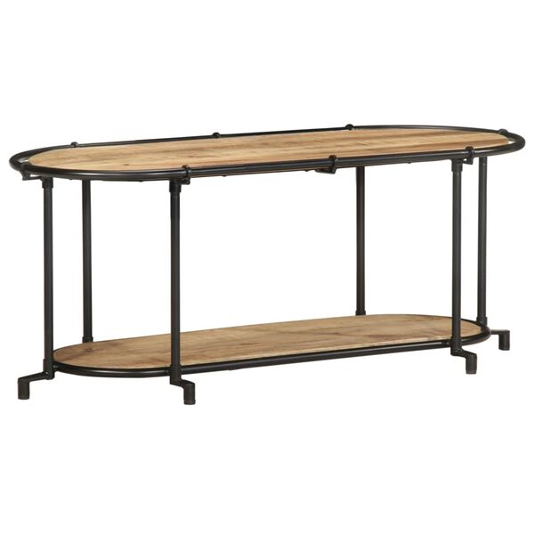 vidaXL TV Cabinet Brown Solid rough mango wood Medium Durable