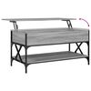 vidaXL Coffee Table Gray Sonoma Engineered Wood and Metal Medium