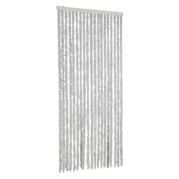 vidaXL Fly Curtain Grey 22.0x72.8" Chenille
