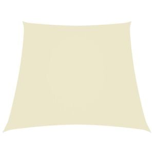 vidaXL Sunshade Sail Oxford Fabric Trapezium 2/4x9.8' Cream