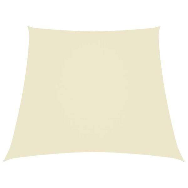 vidaXL Sunshade Sail Oxford Fabric Trapezium 2/4x9.8' Cream