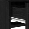 vidaXL Dressing Table with Drawer Black Oak 19.69 x 16.14 x 55.12 in