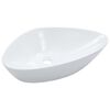vidaXL Wash Basin 23.0x15.4x5.5" Ceramic White