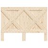 vidaXL Headboard Natural Pine Solid Pine Wood Double Durable Headboard