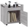 vidaXL Desk Trolley Grey Sonoma 23.6x17.7x23.6" Engineered Wood
