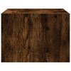 vidaXL Wall-mounted Bedside Cabinet Set of 2 Smoked Oak Engineered Wood