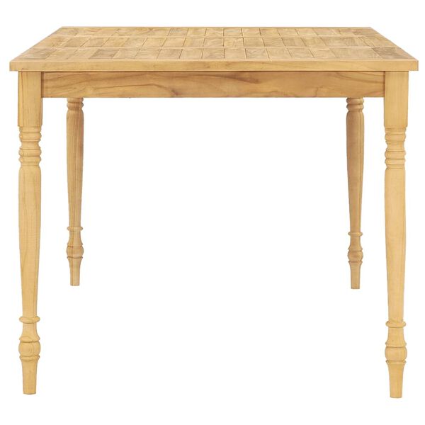 vidaXL 7 Piece Patio Dining Set Solid Teak Wood
