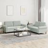 vidaXL Sofa Set Light grey