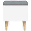 vidaXL Storage Bench White