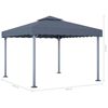 vidaXL Gazebo Anthracite Aluminum, Steel, Oxford Fabric Large