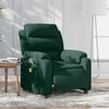 vidaXL Electric Massage Recliner Chair Dark Green