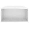 vidaXL Coffee Table High gloss white Engineered wood 35.4 x 26.4 x 13.0 in