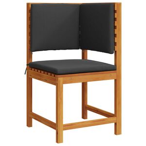 vidaXL Garden Chair Brown 19.69 x 19.69 x 35.83 in Solid Acacia wood