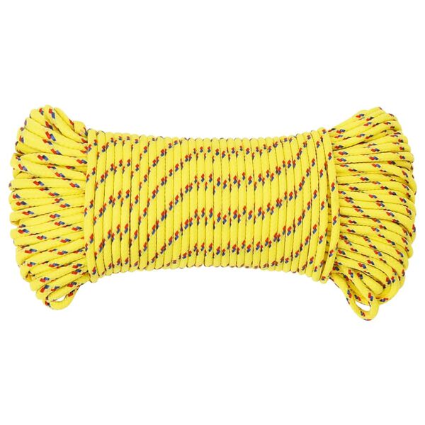 vidaXL Boat Rope Yellow 0.20 " 328.1 ' Polypropylene