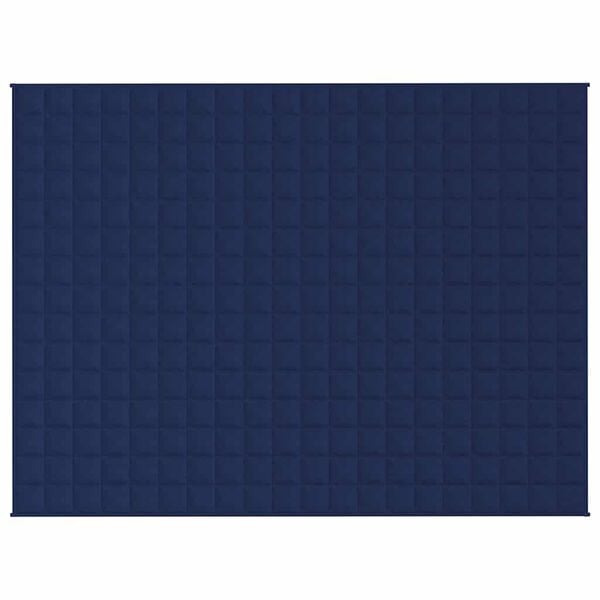 vidaXL Weighted Blanket Blue Cotton 59.1 x 78.7 in Weighted Blanket