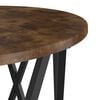 vidaXL Nesting Side Table 3 pcs Smoked Oak Engineered wood and steel