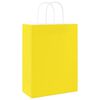 vidaXL Paper Bags 50 pcs with Handles Yellow 26x12x35 cm